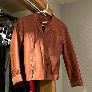 Women’s New York and Company size M jacket. Brownish/brunt orange